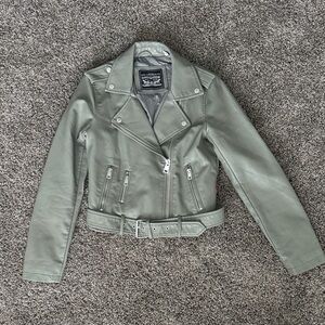 Levi’s Belted Faux Leather Moto Jacket